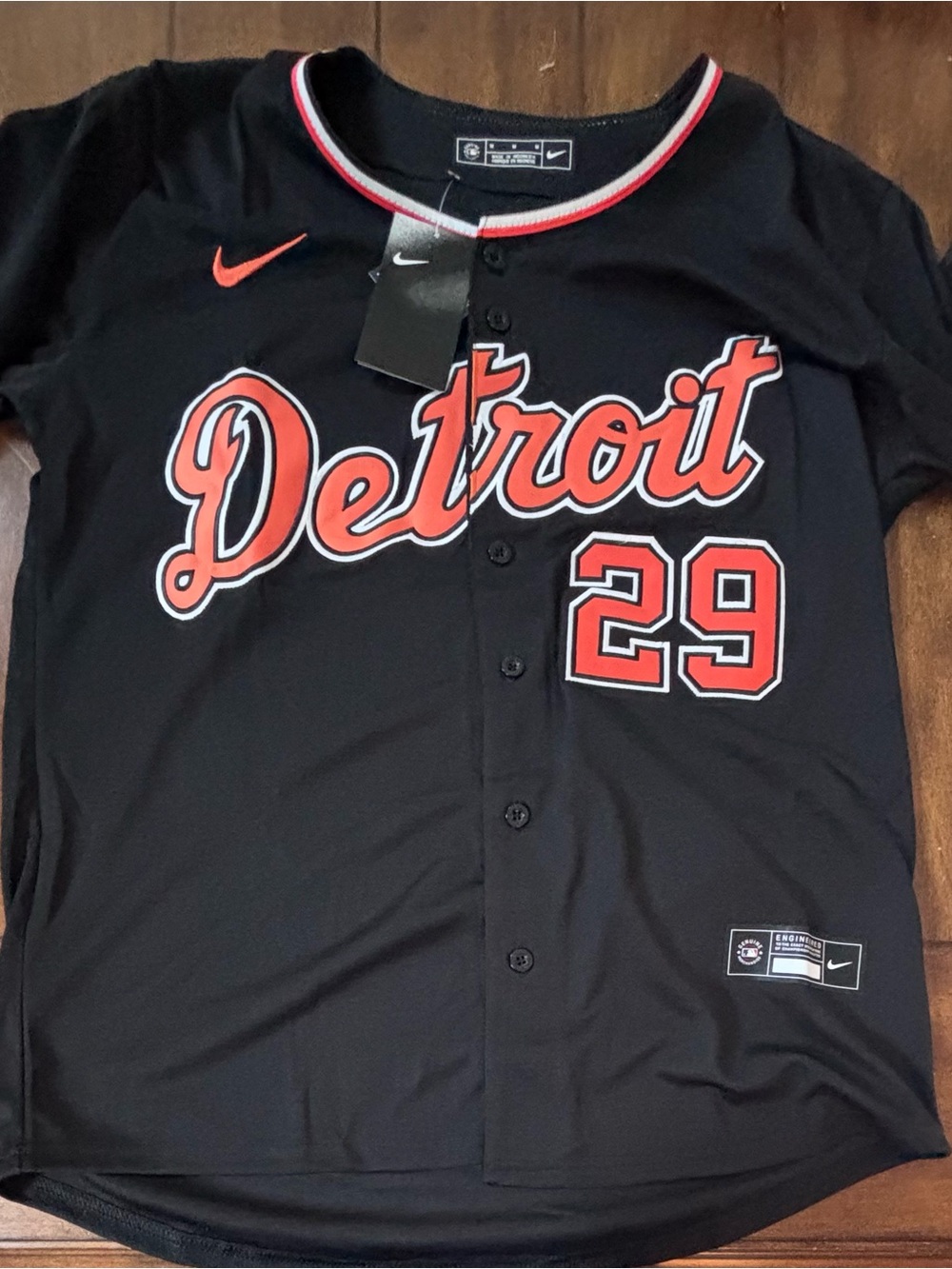 Detroit Tigers Tarik Skubal Adult Medium (Black) Alternate Jersey NWT